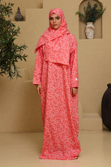 Praying Dress - Coral Flowers