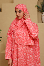 Praying Dress - Coral Flowers