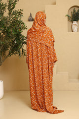 Praying Dress - Orange Leaf