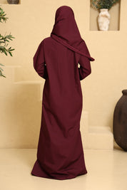 Praying Dress - Merlot Red