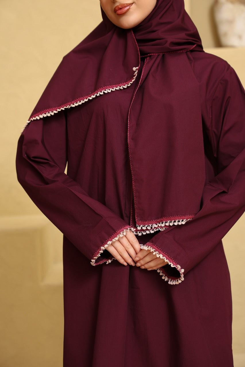 Praying Dress - Merlot Red