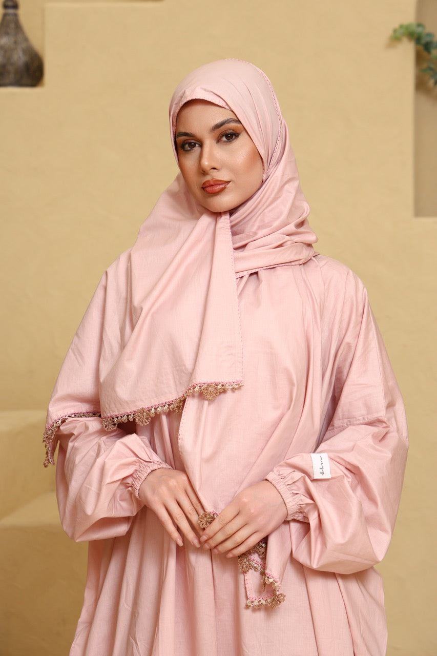 Prayer Dress - Pink Dangling Flowers