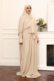 Prayer Set - Beige Leafs