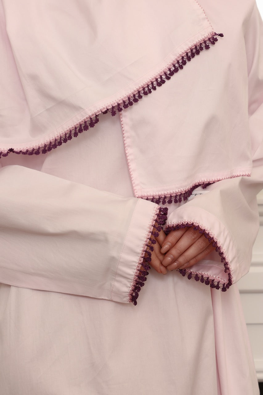 Praying Dress - Light Pink & Purples