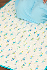 Prayer Mat - Blue Petals