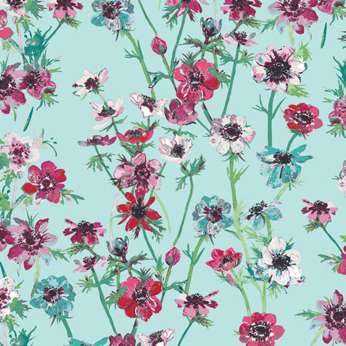 Print - Anemone Study Morning - 0.5yd