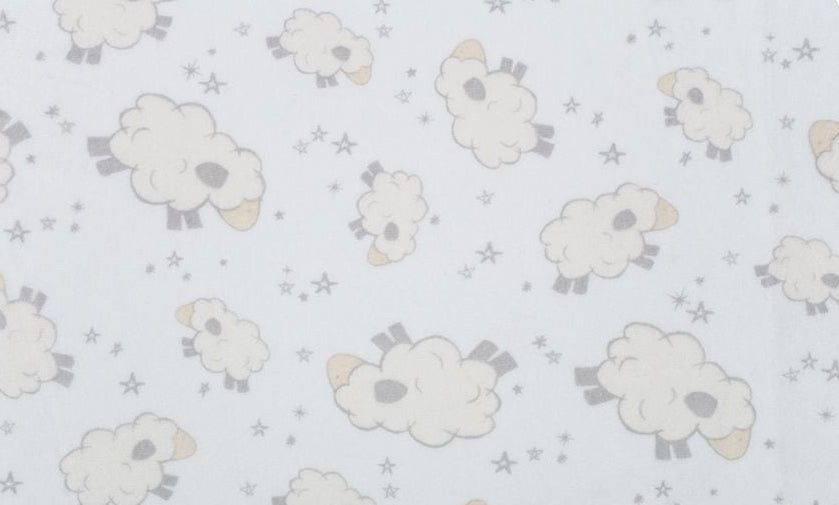 Digital Cuddle Print - Baaaa Ivory - 0.5yd