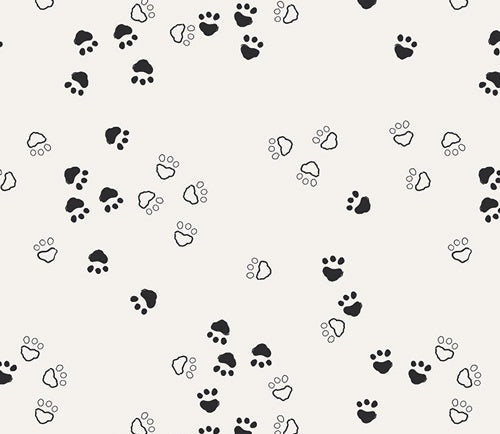 Print - Curious Paws - 0.5yd