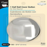 Button - 1 Half Ball Cover Button