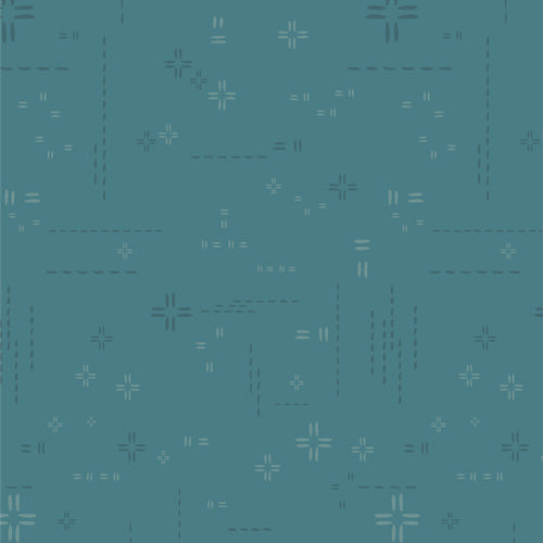 Print - Decostitch Element Teal Fog - 0.5yd