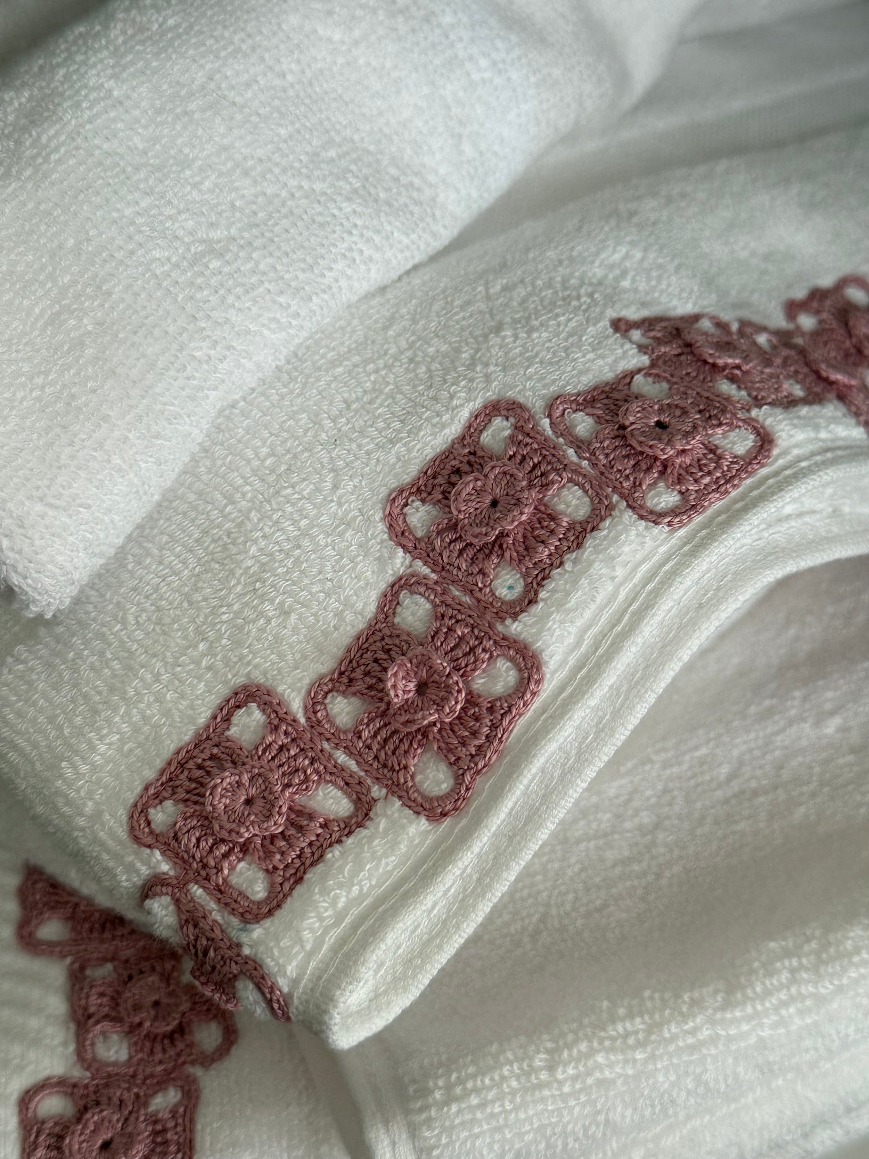 Towel Set - Flower Squares