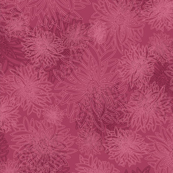 Print - Floral Element Shocking Pink - 0.5yd