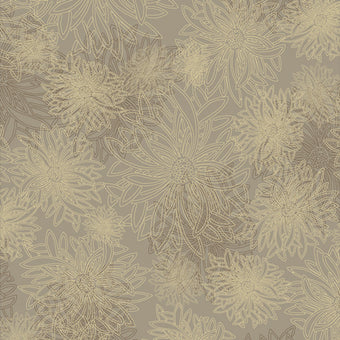 Print - Floral Element Khaki - 0.5yd