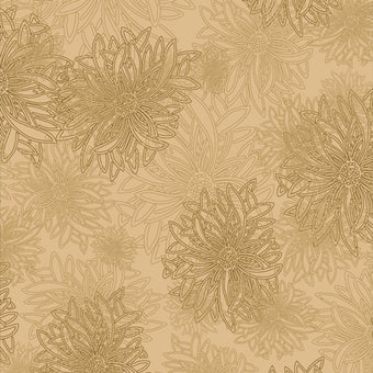 Print - Floral Element Cookie Dough - 0.5yd