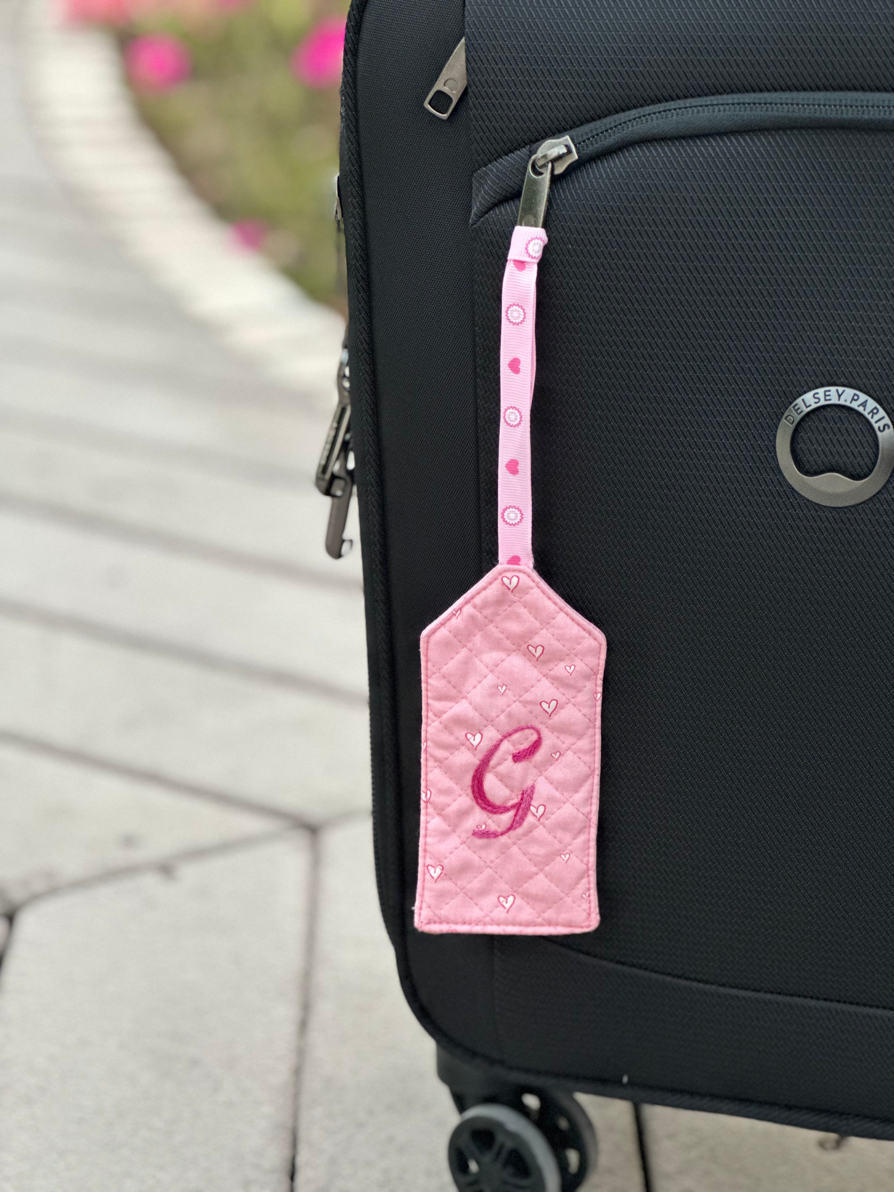 Travel Tag Set - Pink Heart