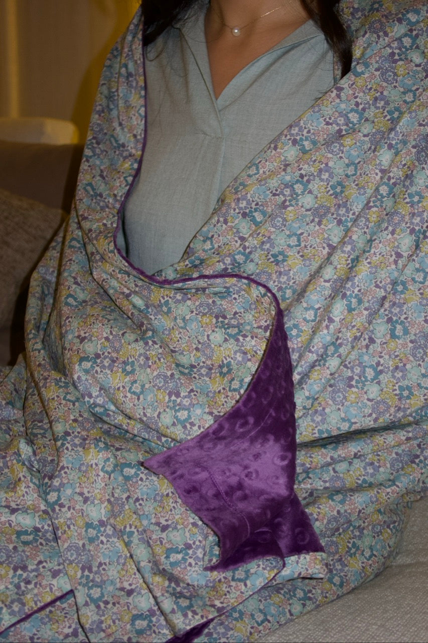 Lap Size Blanket - Liberty Purple Michelle