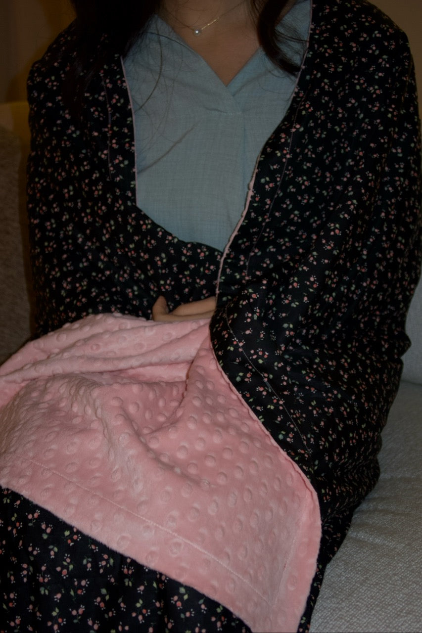 Lap Size Blanket - Liberty Valeria Mia Black