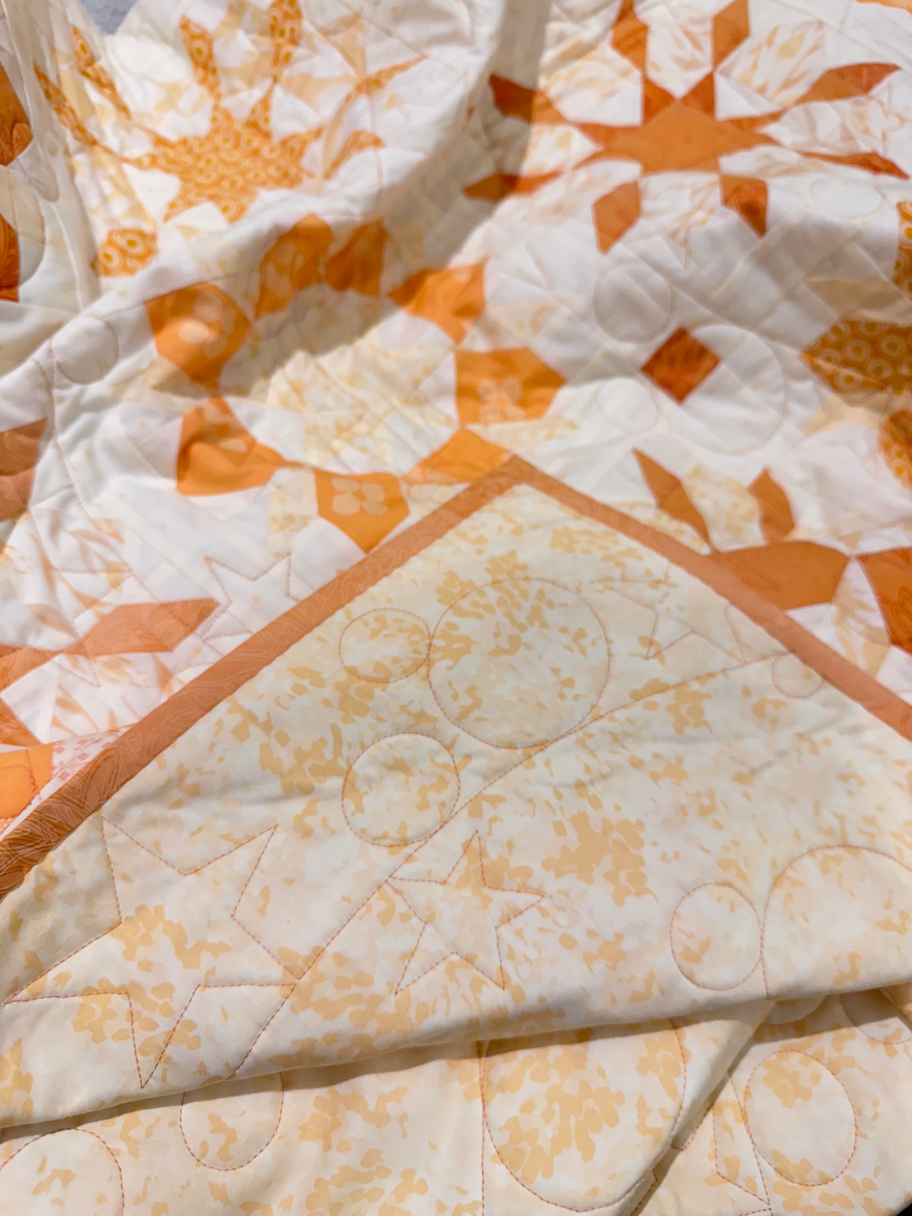 Lap Size - Bees & Nectarine Quilt