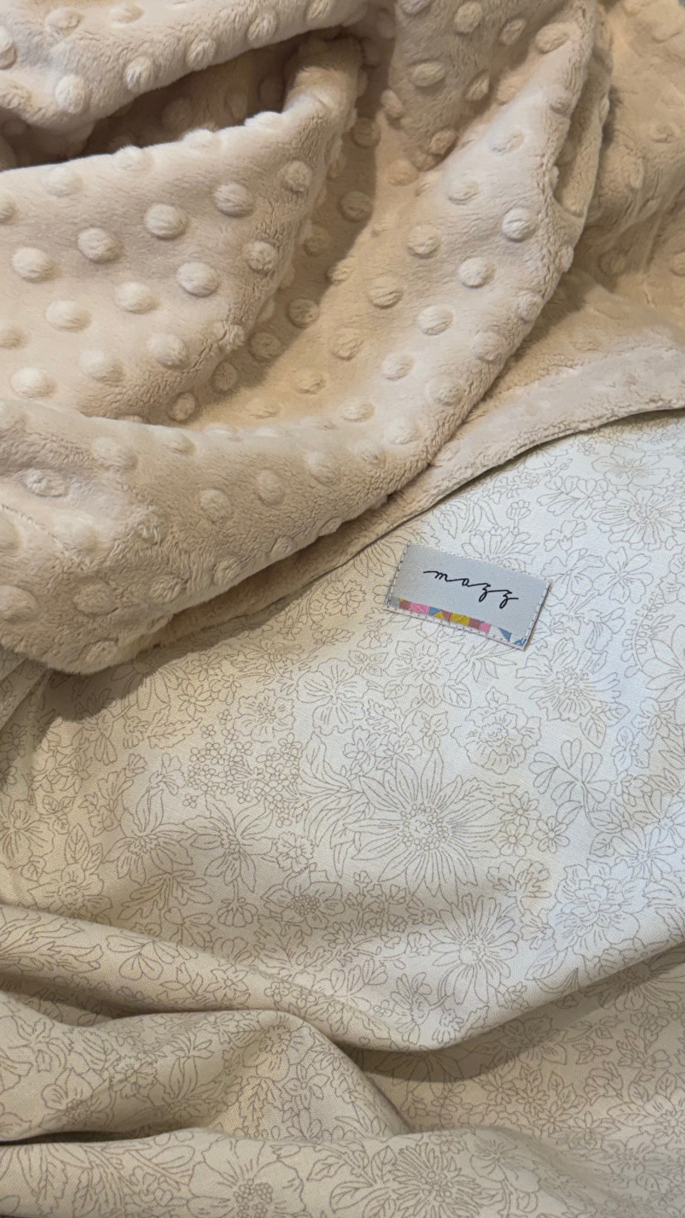 Lap Size Blanket - Liberty Emily Belle Ivory