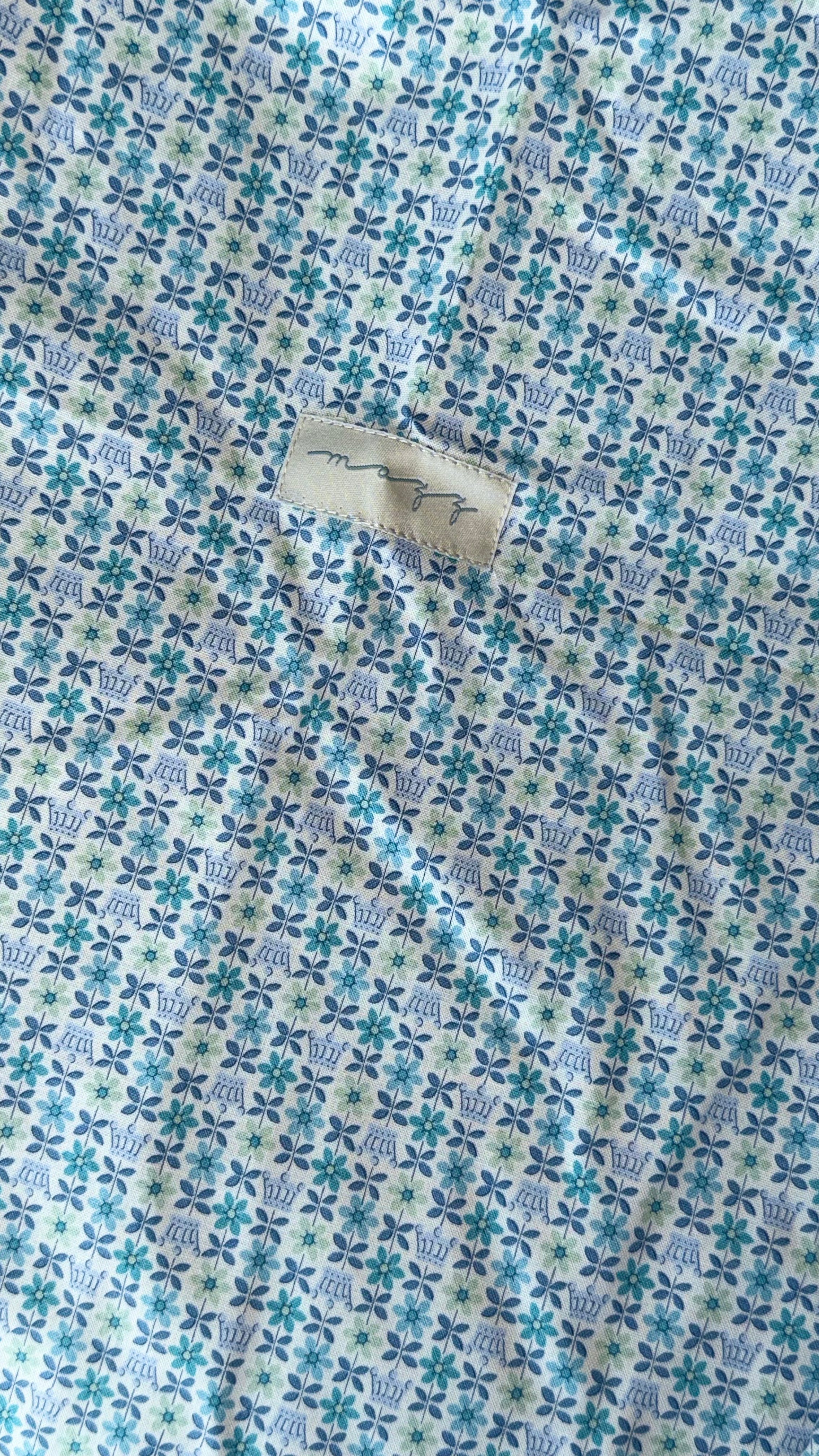 Lap Size Blanket - Liberty Palace Gardens Blue
