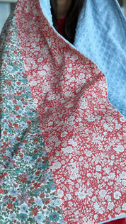 Lap Size Blanket - Liberty Emily Annabelle X Emily Belle Paprika