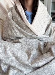 Lap Size Blanket - Liberty Emily Annabelle Parchment