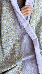 Lap Size Blanket - Liberty Emily Annabelle X Emily Belle Mauve
