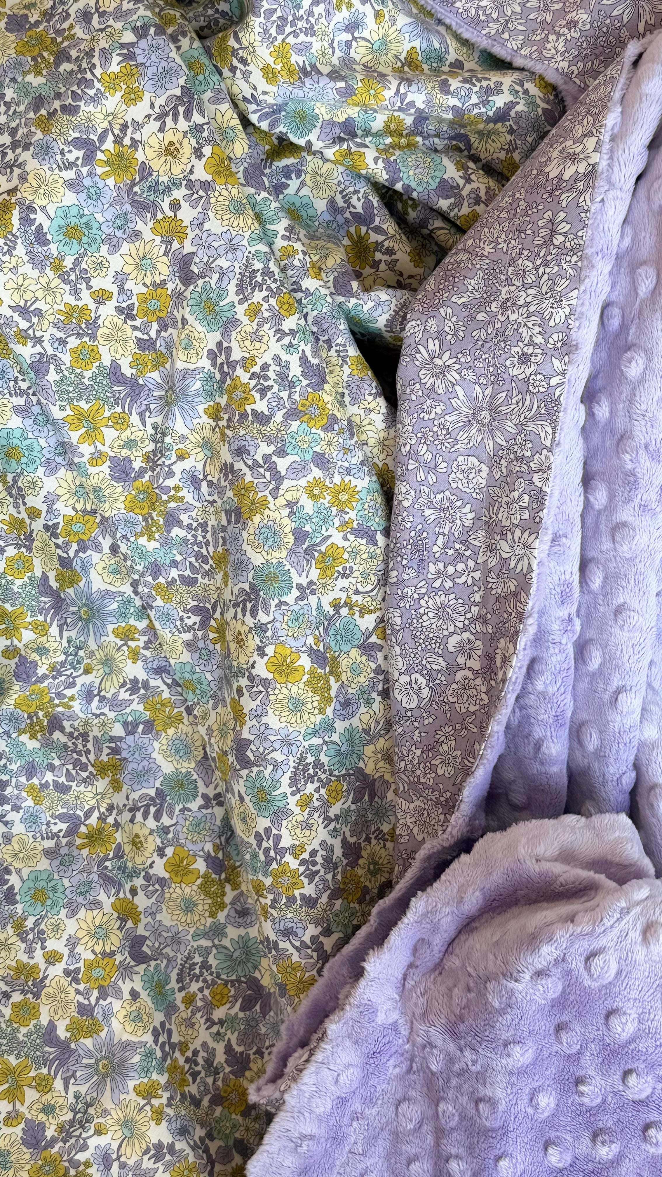 Lap Size Blanket - Liberty Emily Annabelle X Emily Belle Mauve