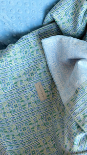 Lap Size Blanket - Liberty Palace Gardens X Nouveau Shadow Blue