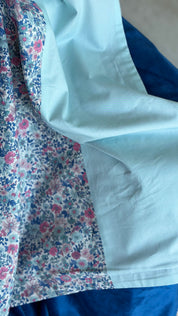Lap Size Blanket - Liberty Emily Annabelle Royal Blue