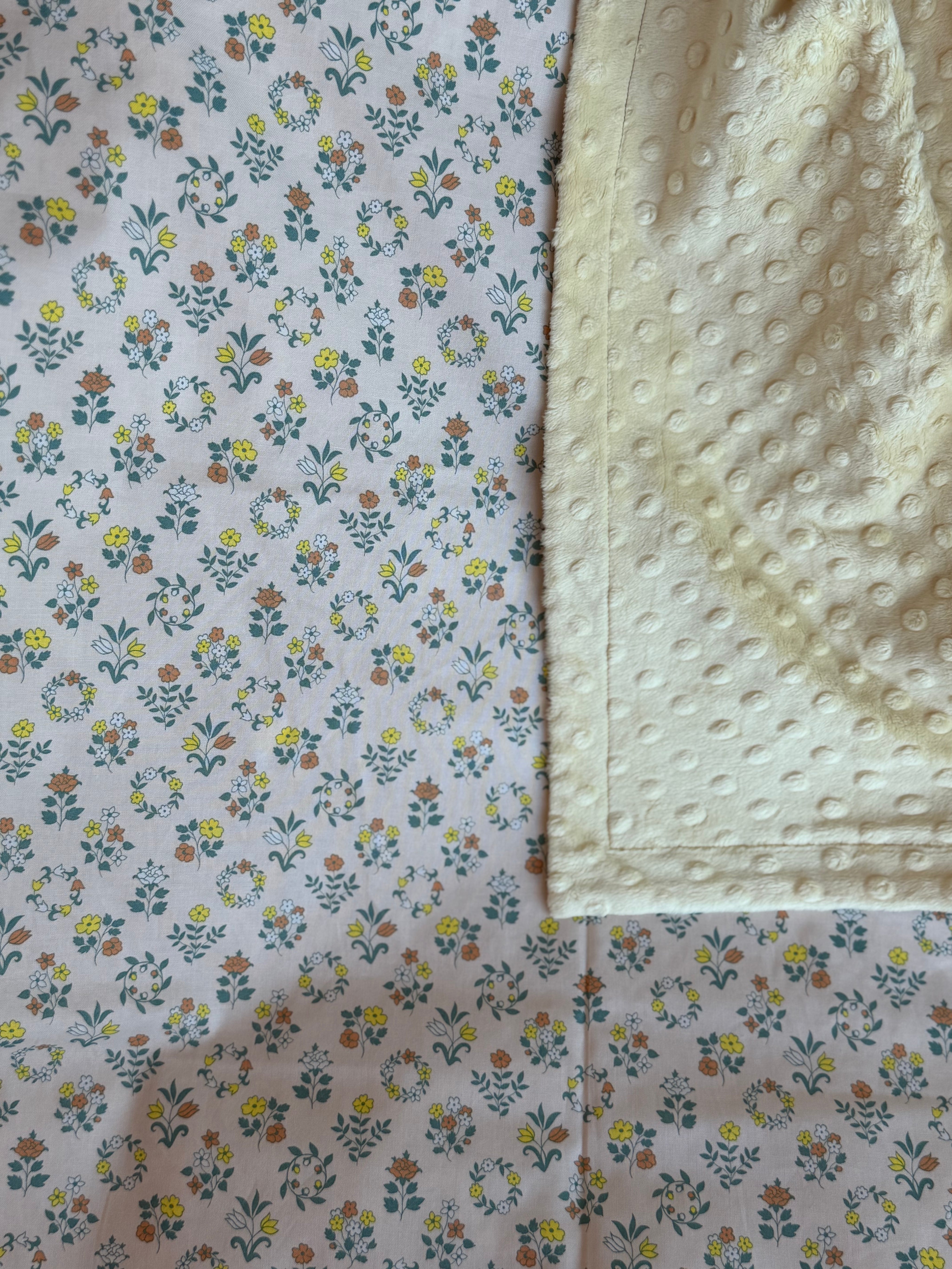 Crib Size Blanket - Liberty Craft Garden