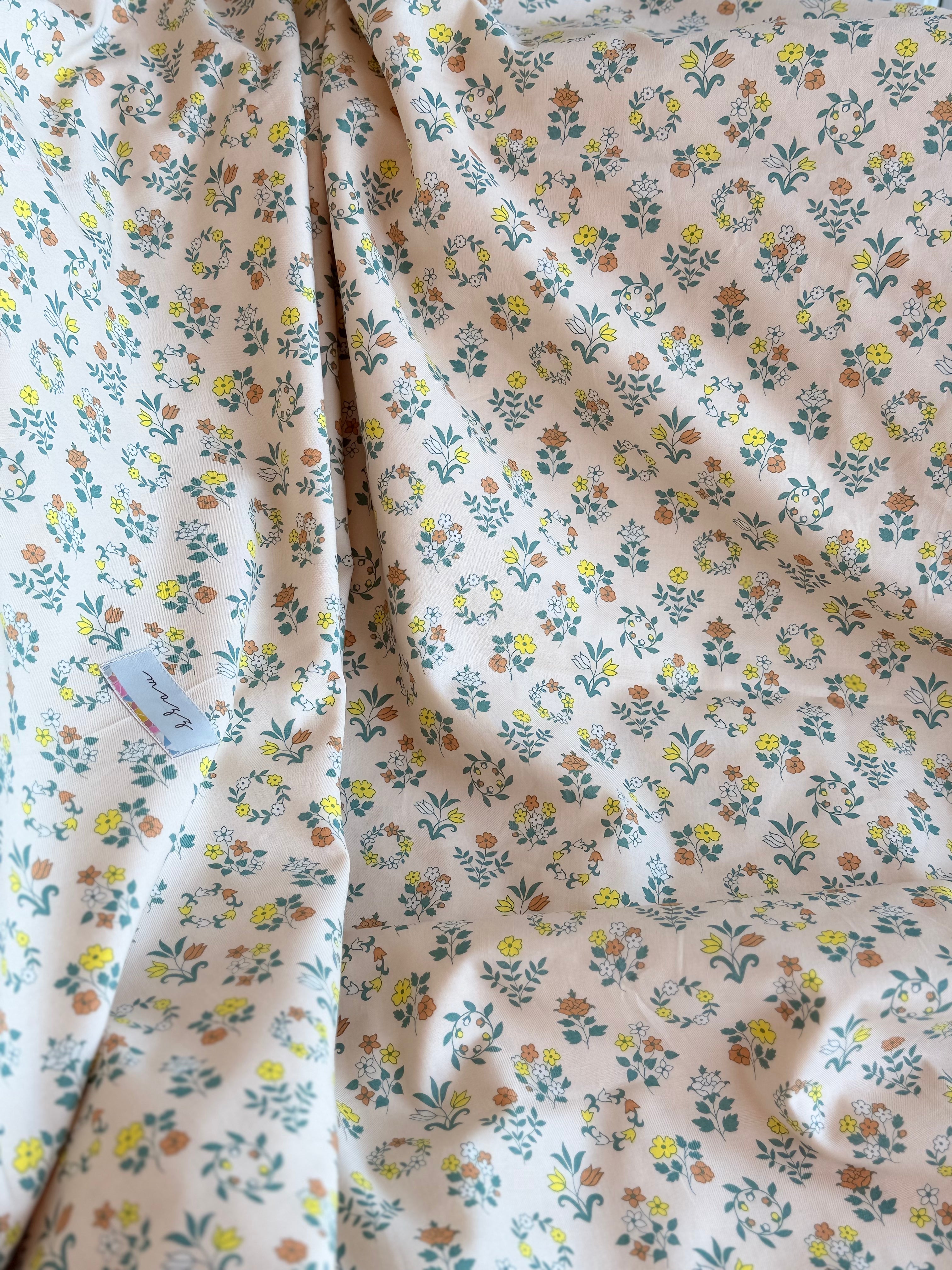 Crib Size Blanket - Liberty Craft Garden