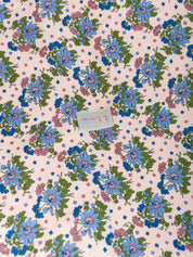 Crib Size Blanket - Liberty Postcards From Paradise Blue