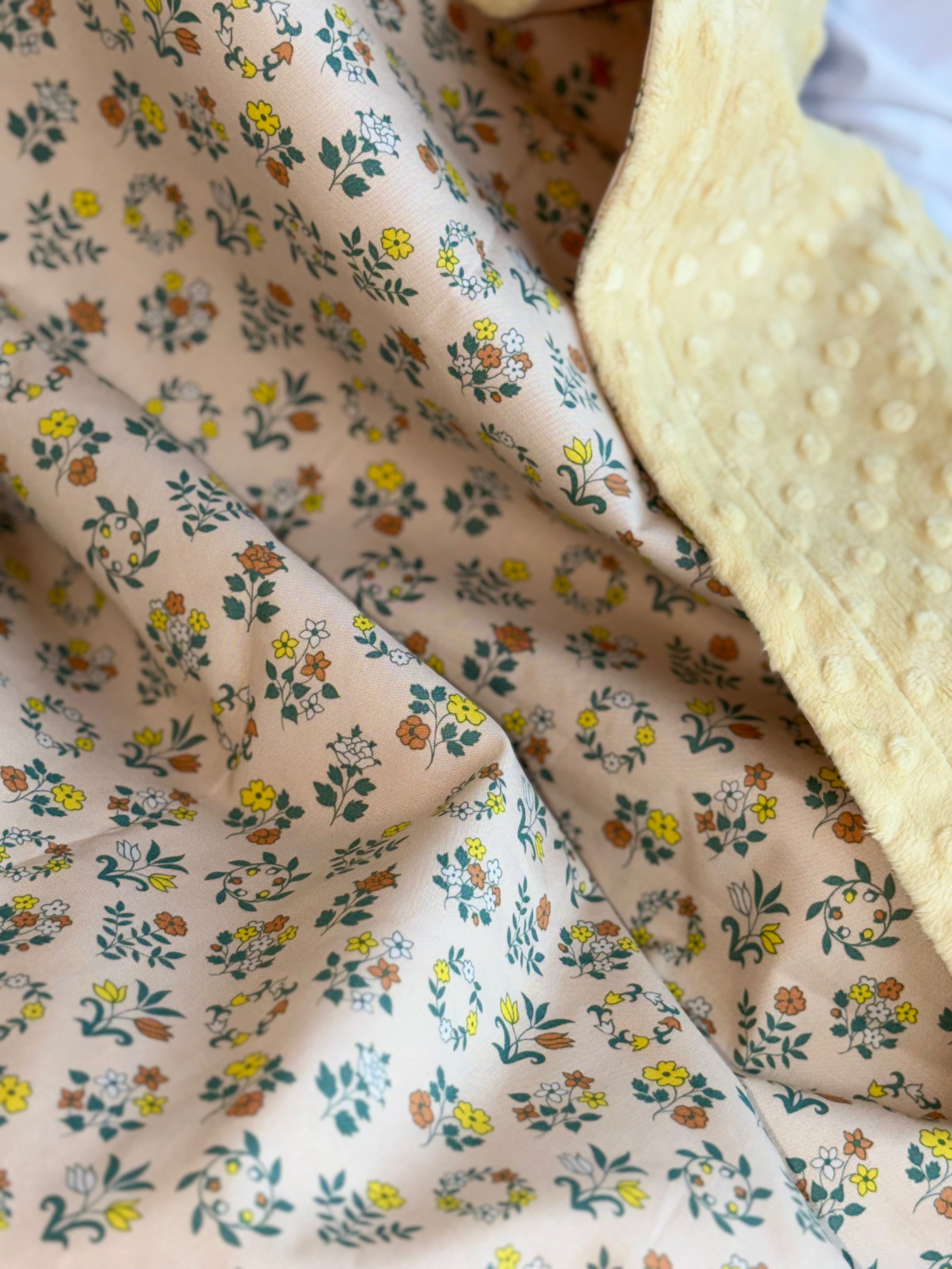Crib Size Blanket - Liberty Craft Garden