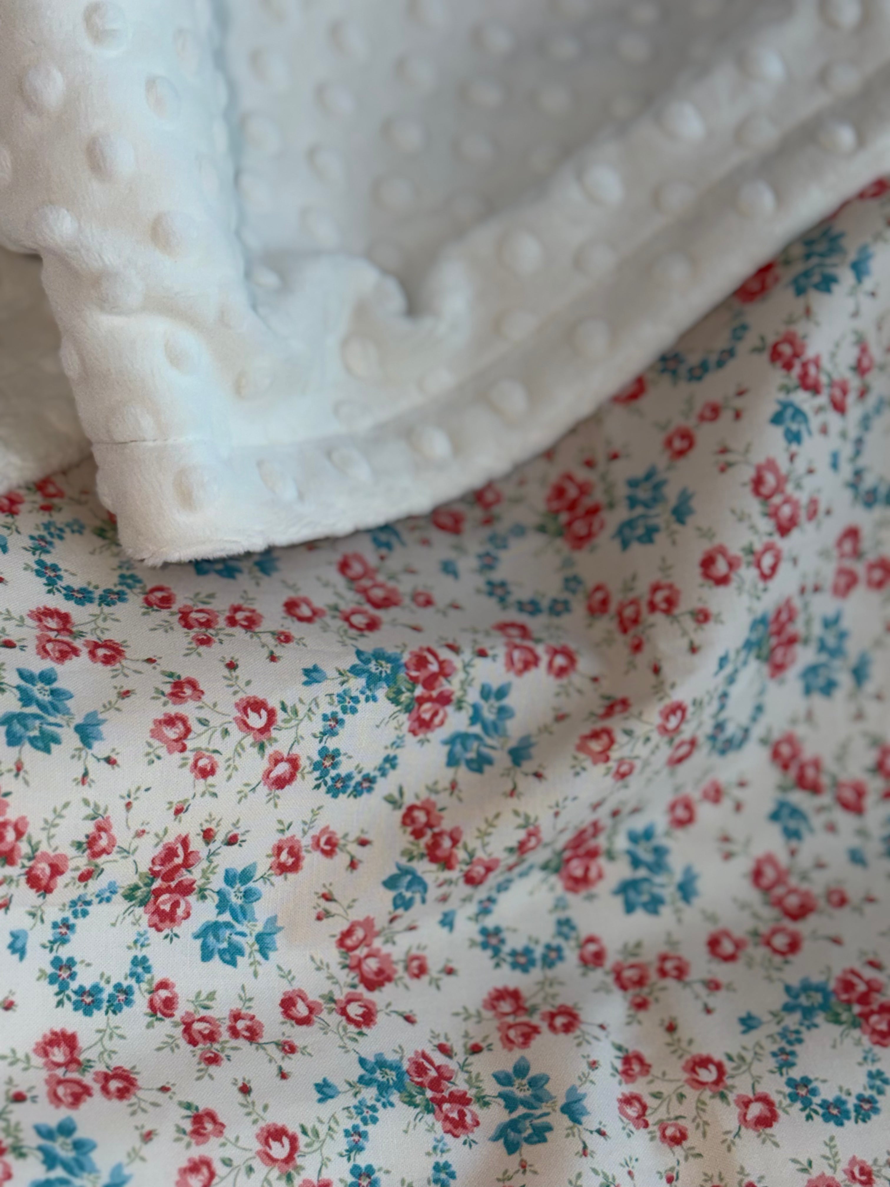 Crib Size Blanket - Liberty Palace Gardens Cream