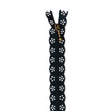 Lace Zipper 14" - Navy