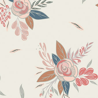 Print - Montrose Blossoms Creme - 0.5yd