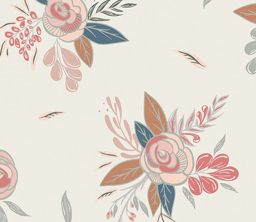 Print - Montrose Blossoms Creme - 0.5yd