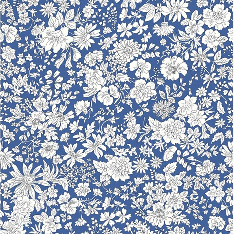 Liberty Lasenby Cotton - Emily Belle Cobalt - 0.5m