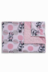 Lap Size Blanket - Pink Polka Minnie