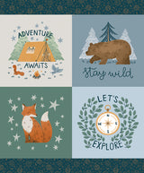 Panel - Camp Woodland Panel - 1yd