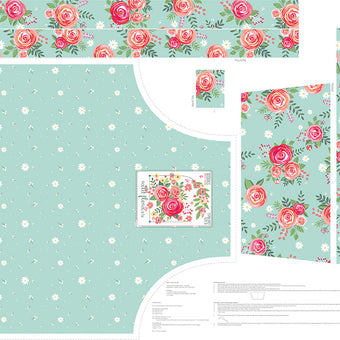 Panel - Poppy & Posey Panel - 1yd