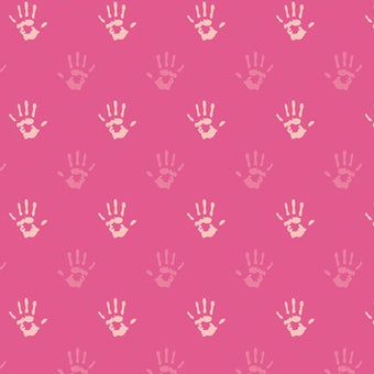 Print - Fingerpaint Pink - 0.5yd