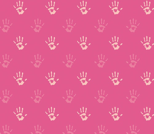 Print - Fingerpaint Pink - 0.5yd