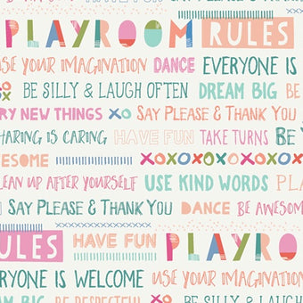 Print - Playroom Rules - 0.5yd