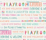 Print - Playroom Rules - 0.5yd