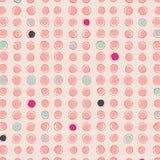 Print - Dots Burst Melon - 0.5yd