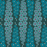 Rayon - Gladiolumns Deepbluem - 0.5yd