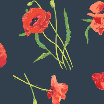 Rayon - Poppy Memories - 0.5yd