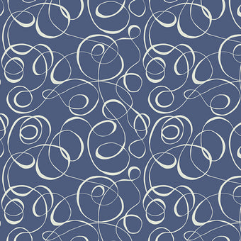 Print - Delineament Indigo - 0.5yd